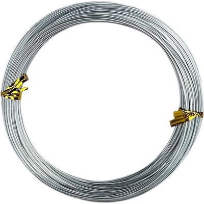Hliníkový aranžérsky drôt 1,5mm 50g - strieborný