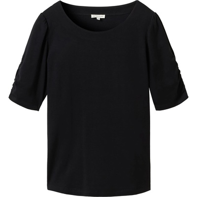 Tom Tailor Тениска черно, размер xs