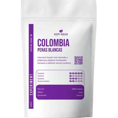 Kopi Bean Colombia Penas Blancas, Natural 200 g