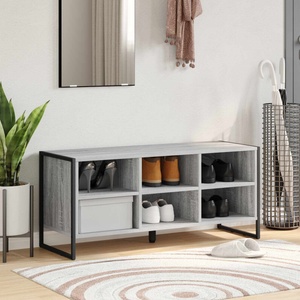 vidaXL Шкаф за обувки 100 x 35 x 44 см Инженерна дървесина Сив Сонома (886453)