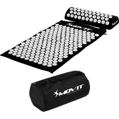 MOVIT Akupresúrna podložka s vankúšom 75 x 44 cm - čierna