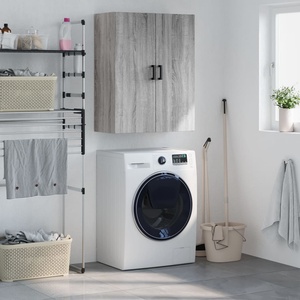 vidaXL Стенен шкаф сив сонома 69, 5x34x90 см (828426)