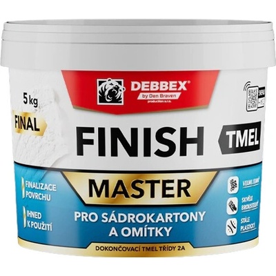 Debbex 000406RL Finish tmel na sadrokartóny 14 kg biela