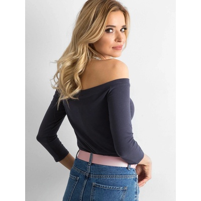 DÁMSKY TOP S ODHALENÝMI RAMENAMI RV BZ 4692.22 DARK GREY