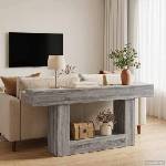 vidaXL Сиво Сонома 160 x 30 x 74 см (899958)