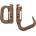 MFH Пластмасов карабинер molle, кафяв тен, 2 бр (27550r)