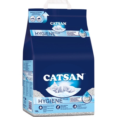 Catsan Hygiene Plus pro kočky 2 x 18 l