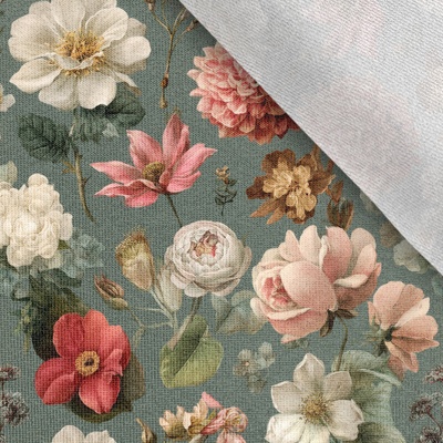 Takoy Teplákovina Takoy 150cm romantické vintage kvety Greia
