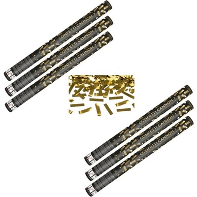 Konfety 60cm ZLATÉ METALICKÉ