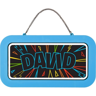 Neonová cedulka se jménem - David
