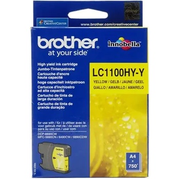 Brother ГЛАВА ЗА BROTHER MFC 6490CW/DCP 6690CW - Yellow - HIGH CAPACITY - PN LC1100HYY (LC-1100HYY) (201BRALC1100YH)