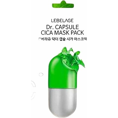 Lebelage Dr. Capsule Cica Mask Pack Textilná maska s centellou 25 ml 10 ks
