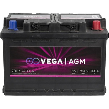 VEGA AGM 70Ah 760A right+ (70H19AGM)