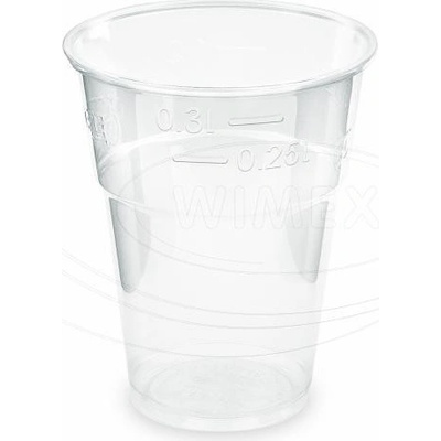Wimex Pohár priehľadný 0,3 l PLA -BIO- O 84 mm
