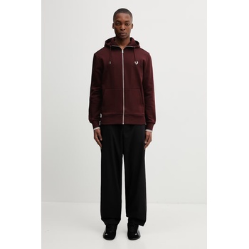 Fred Perry Суичър с цип и качулка мъжки от памук (J7536)