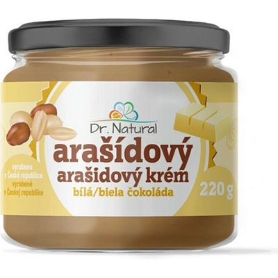 Dr.Natural Arašídový krém s bílou čokoládou 220 g