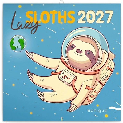 Notique nástěnný poznámkový Lazy Sloths 30 × 30 cm 2027