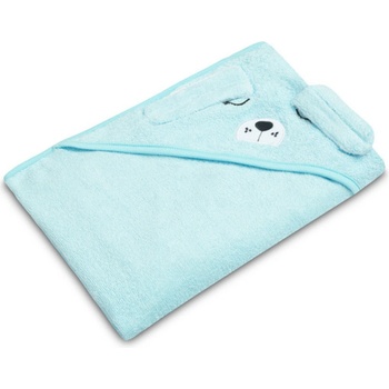 Sensillo Detská osuška 100x100cm Psík modrá tyrkys
