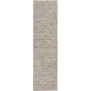 Flair Rugs Кремава ръчно изработена пътека със смес от вълна 60x230 cm Minerals - Flair Rugs (503119376391)