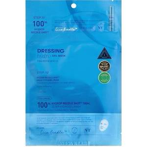 VT Cosmetics Hydrop Reedle Shot 100 hL 2Step Hydrogel Mask дълбоко хидратираща двуфазна хидрогелна маска с микроиглен серум унисекс 1 бр
