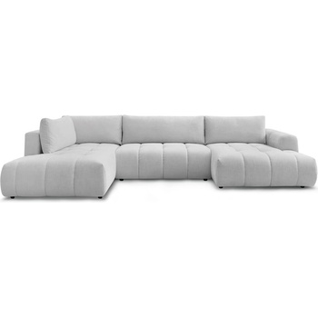 Bobochic Светлосив сгъваем/с място за съхранение ъглов диван (ляв ъгъл/U форма) Fuji - Bobochic Paris (106561)