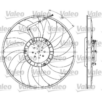 Ventilátor chladenia motora VALEO 698610