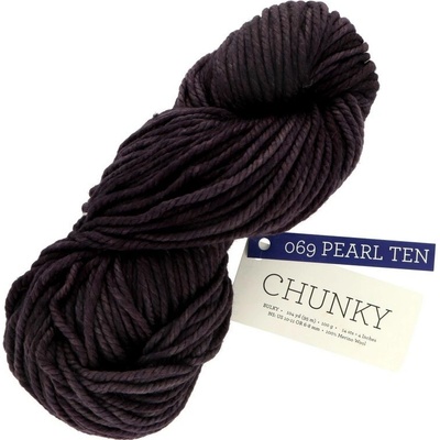Malabrigo Chunky Pearl Ten 069 dymová fialovo sivá