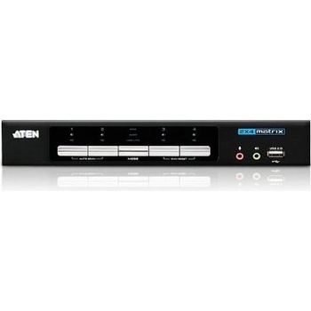 Aten CM-0264 KVM přepínač 2x4-port DVI/HDMI KVMP USB switch, audio, kombo kabely