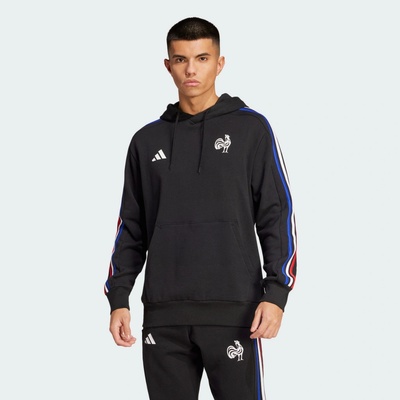 adidas mikina France Essentials 3-Stripes černá