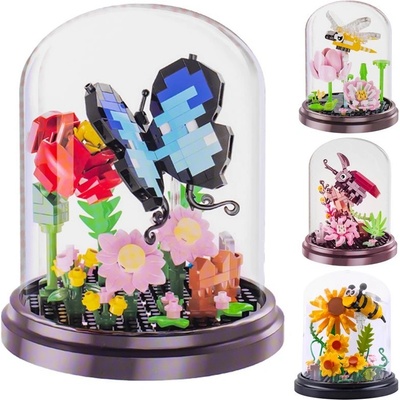 Mikro trading Stavebnice Hmyz s květinou