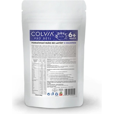 COLVIA Pokračovací mléko bez laktózy 6m+ 500 g