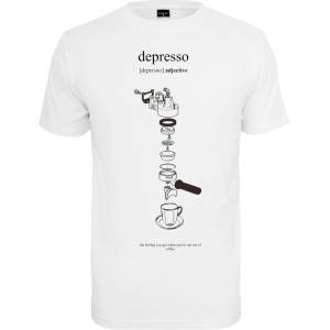 Mister Tee Мъжка тениска в бял цвят Mister Tee DepressoMODEL17 SALE - , размер M