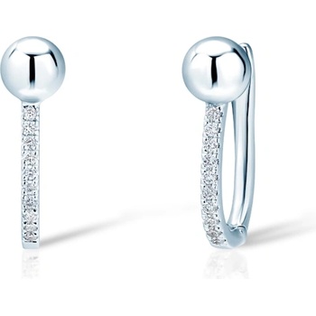 SAVICKI Обеци Savicki: бяло злато. диаманти