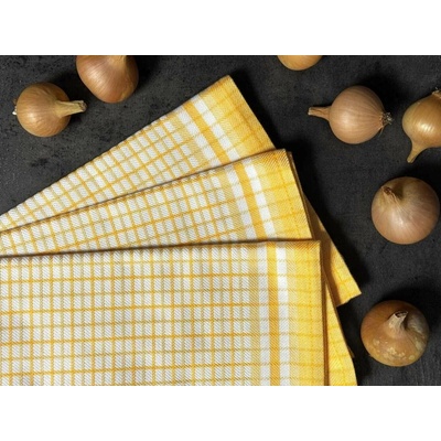 Sleep-well Utěrka Bambus 50x70 Kostka malá žlutá 3 ks – Zbozi.Blesk.cz