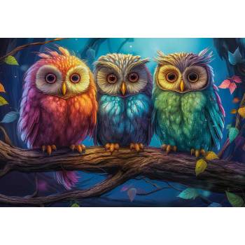 Image 1 of Castorland - Puzzle Tree Little Owls - 1 000 piese