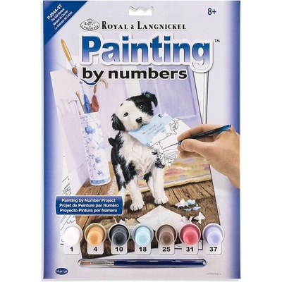 Malování podle čísel Pejsek s dopisem