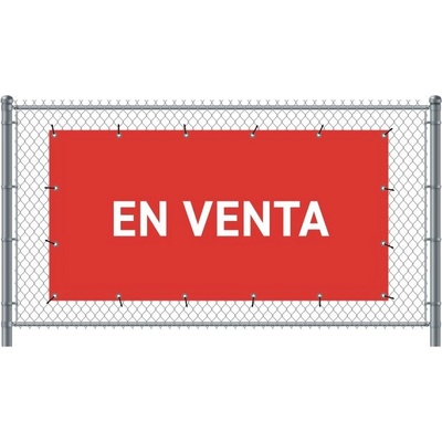 Jansen Display Standardní banner na plotNa prodej španělština Červené, 2000 x 1000 mm