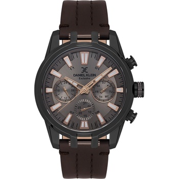 Daniel Klein DK. 1.13803-3 - Мъжки часовник, Exclusive, Кварцов, 44mm, 5 ATM, Сив
