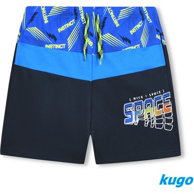 Kugo chlapecké kraťasy MS1728 tmavě modrá / modrá