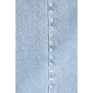 Pepe Jeans Памучна дънкова пола MAXI SKIRT HW STUD (PL901211R)