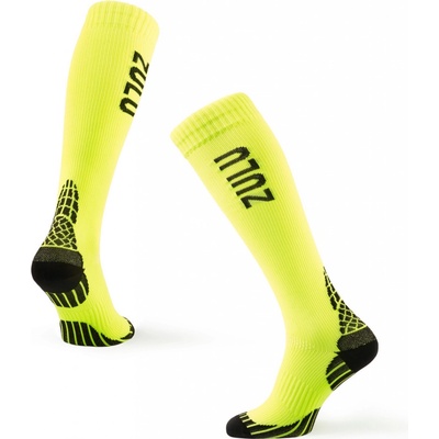 Zulu Kompresné podkolienky Run Compression M žltá/ čierna