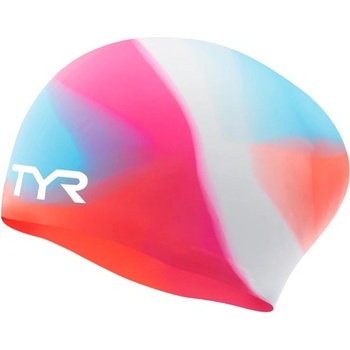 Tyr tie dye long hair silicone cap junior синьо/розов
