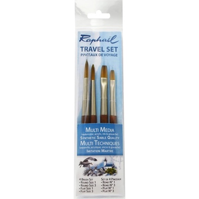 Cestovní sada 4 ks štětců Raphael Mini Precision Set II