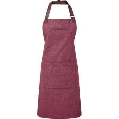 Premier Workwear Pracovní zástěra s kapsou za krk PR144 Burgundy Pantone 216 72x86cm