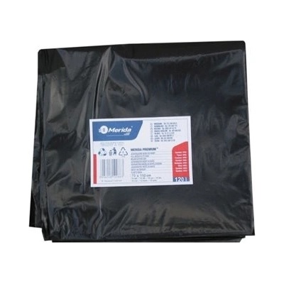 Merida Vrecia na odpadky LDPE 38µm 120 l čierne 50 ks/b W40