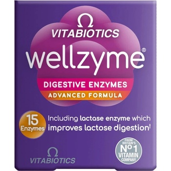 Image 1 of Vitabiotics Wellzyme Digestive Enzymes Advanced Formula [60 капсули]