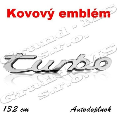 Kovový univerzálny emblém Turbo typ 01