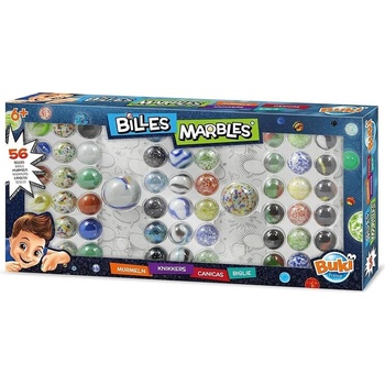 Buki France Мраморни топчета - Кутия с 56бр топчета (bkpm856)