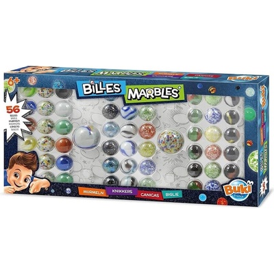 Buki France Мраморни топчета - Кутия с 56бр топчета (bkpm856)