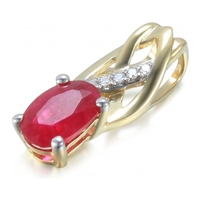 Gems přívěsek Scarlet žluté zlato s brilianty a rubínem 585 38 2 4574.2ZB0.0.00.HSI.604.25